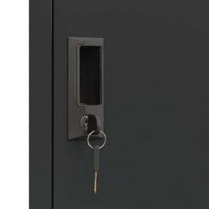 Armadietto con Serratura Antracite 38x45x180 cm in Acciaio cod mxl 52232