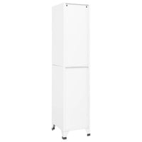 Armadietto con Serratura Bianco 38x45x180 cm in Acciaio 339784
