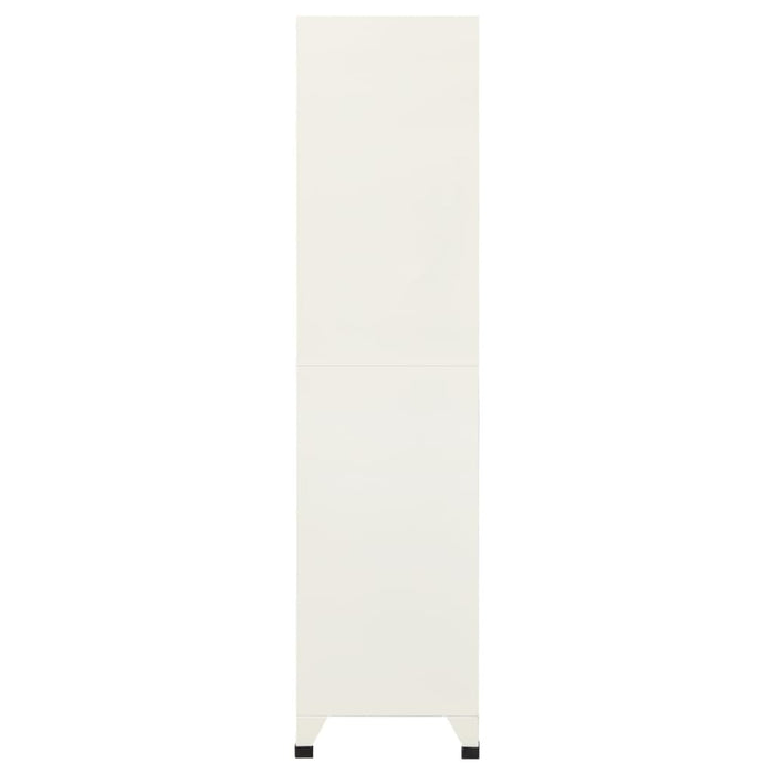 Armadietto con Serratura Grigio e Blu 90x45x180cm Acciaio cod mxl 53098