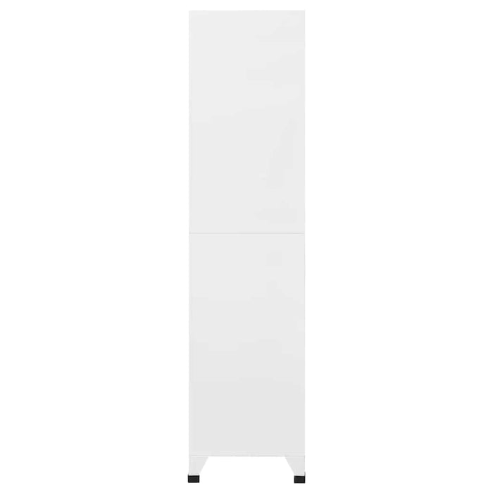 Armadietto con Serratura Grigio Chiaro 90x40x180 cm in Acciaio 339821