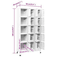 Armadietto con Serratura Grigio Chiaro 90x40x180 cm in Acciaio 339821