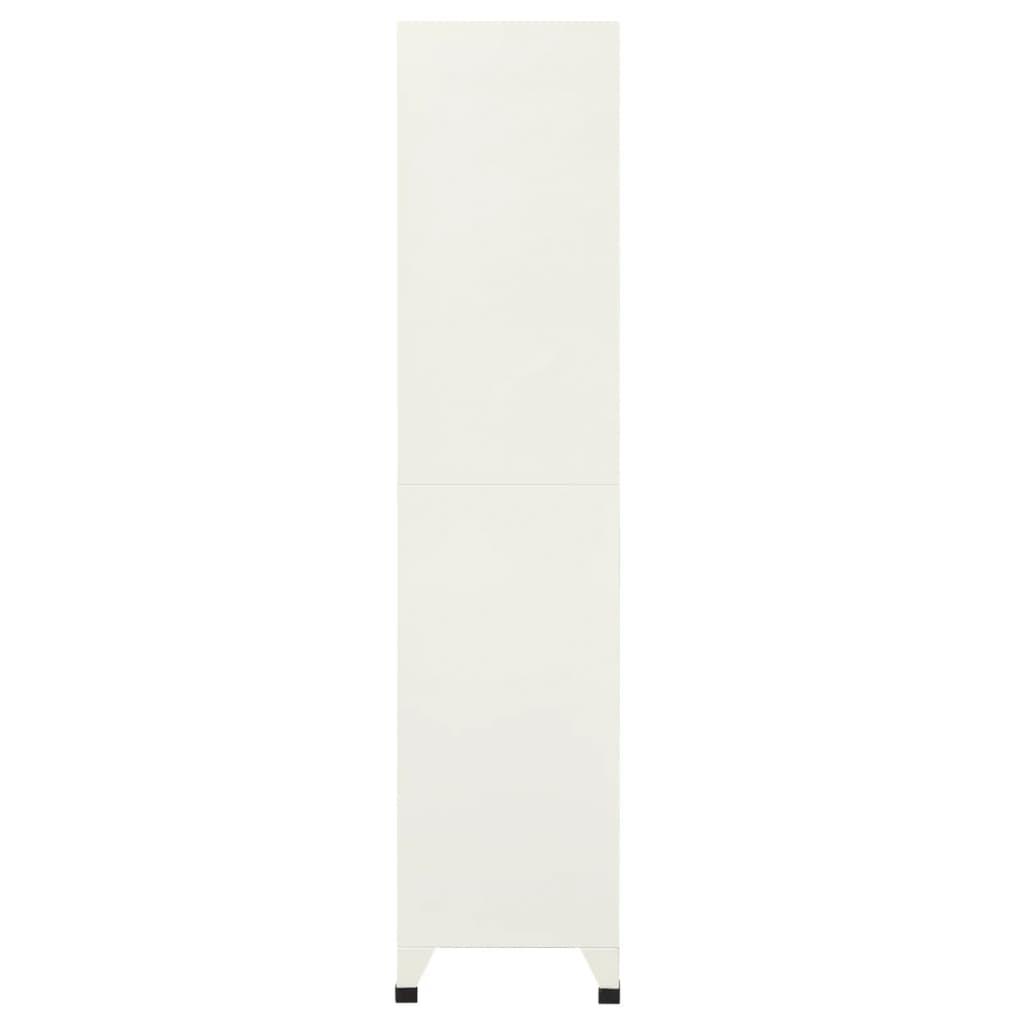 Armadietto con Serratura Grigio e Blu 90x40x180 cm Acciaio cod mxl 41353