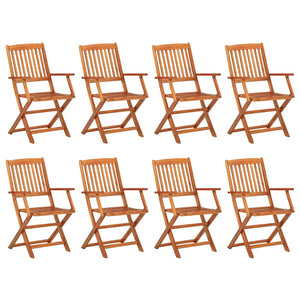 Set da Pranzo da Giardino 9pz 180x90x75cm Legno Massello Acacia 3086971
