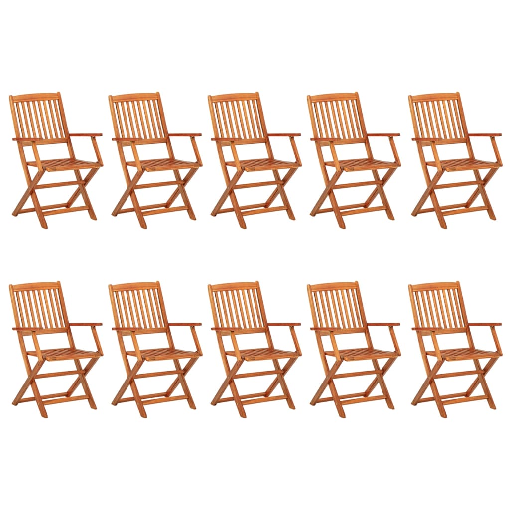 Set da Pranzo da Giardino 11 pz 220x90x75 cm Massello di Acacia 3086975