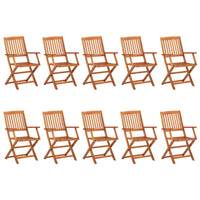Set da Pranzo da Giardino 11 pz 220x90x75 cm Massello di Acacia 3086975