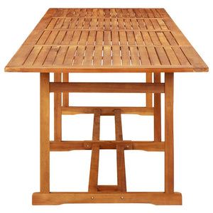 Set Pranzo da Giardino 13 pz in Legno Massello di Acacia cod mxl 34816