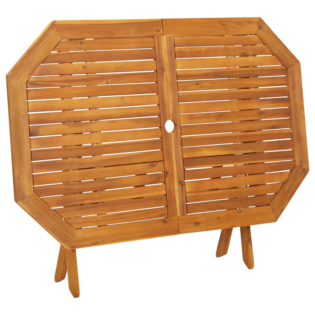 Set da Pranzo da Giardino 5 pz in Legno Massello di Acacia cod mxl 44180