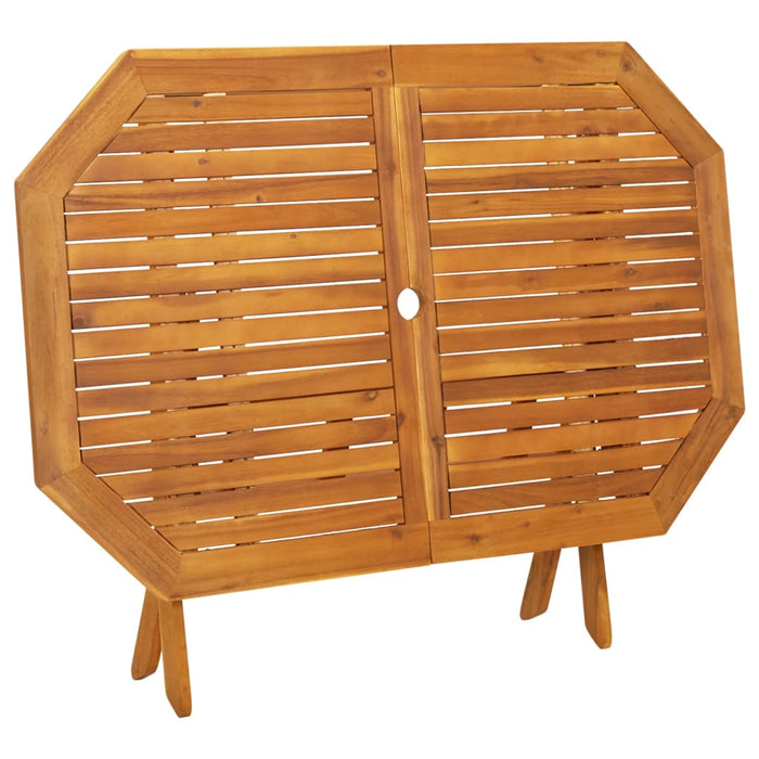 Set da Pranzo da Giardino 5 pz in Legno Massello di Acacia cod mxl 44180