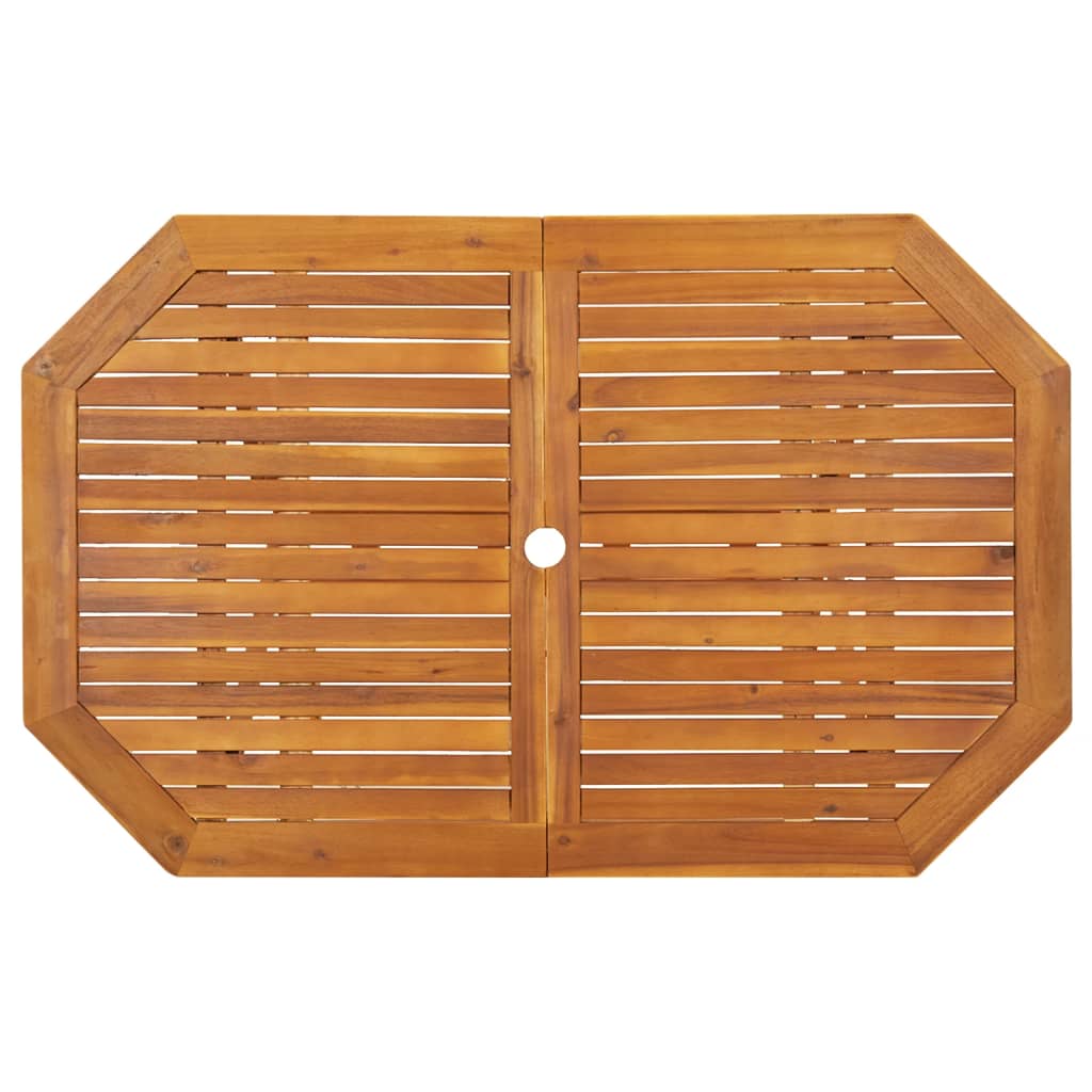 Set da Pranzo da Giardino 5 pz in Legno Massello di Acacia cod mxl 44180