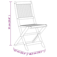 Set Mobili da Pranzo da Giardino 7 pz Legno Massello di Acacia 3086999