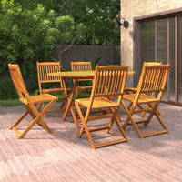 Set Mobili da Pranzo da Giardino 7 pz Legno Massello di Acacia 3086999