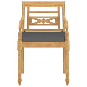 Sedie Batavia con Cuscini 4 pz in Legno Massello di Teak cod mxl 6639