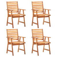 Set Mobili da Pranzo per Giardino 5 pz Legno Massello di Acacia cod mxl 36280