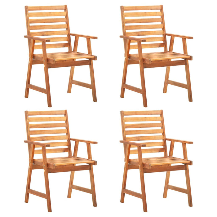 Set Mobili da Pranzo per Giardino 5 pz Legno Massello di Acacia cod mxl 36280