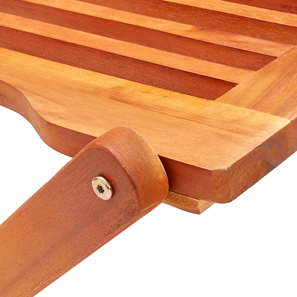 Sedie da Giardino Pieghevoli 8pz in Legno Massello di Eucalipto 3087150