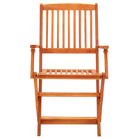 Set Pranzo Pieghevole da Esterno 5 pz in Massello di Eucalipto 3087161