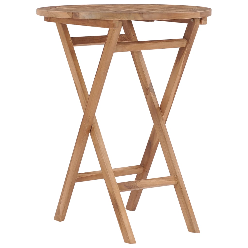 Set da Pranzo per Giardino 3 pz in Legno Massello di Teak cod mxl 40356