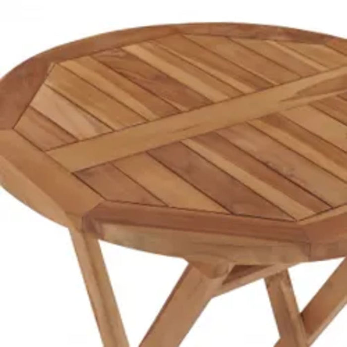 Set da Pranzo per Giardino 3 pz in Legno Massello di Teak cod mxl 40356