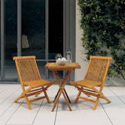 Set da Pranzo per Giardino 3 pz in Legno Massello di Teak cod mxl 40359