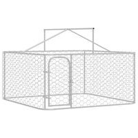 Gabbia per Cani da Esterno con Tetto 200x200x150 cm 171498