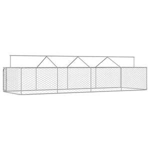 Gabbia per Cani da Esterno con Tetto 600x200x150 cm cod mxl 49960
