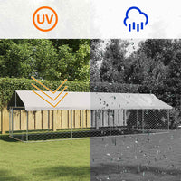 Gabbia per Cani da Esterno con Tetto-Cassa per cani 600x200x150 cm