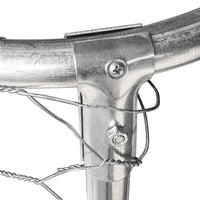 Cuccia gabbia per animali da esterno con tetto 600 x 200 x 150 cm Argento 02_0041911