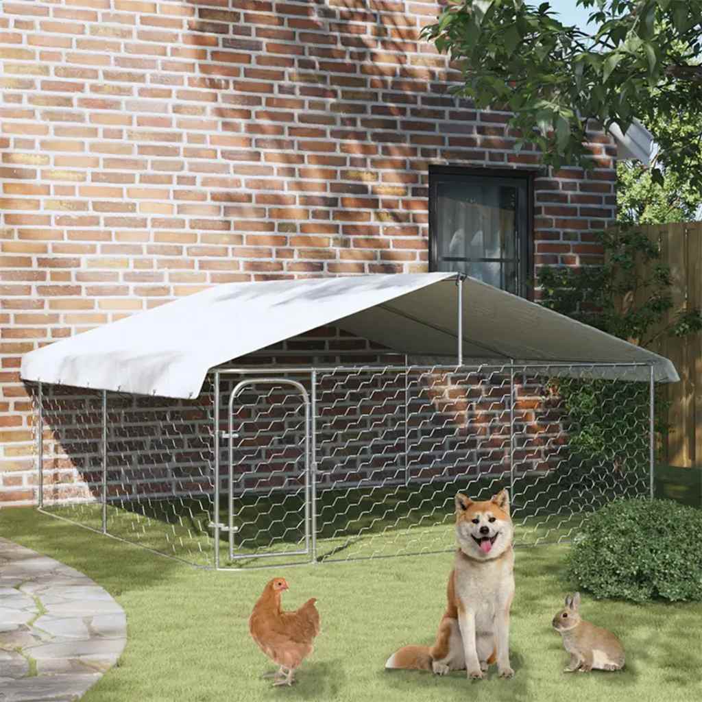 Gabbia per Cani da Esterno con Tetto 300x300x150 cm 171501