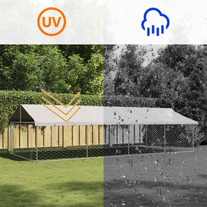 Gabbia per Cani da Esterno con Tetto-Cassa per cani 600x300x150 cm