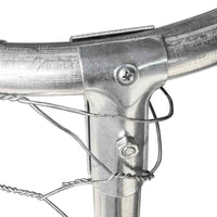 Cuccia gabbia per animali da esterno con tetto 600 x 300 x 150 cm Argento 02_0041912