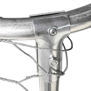 Cuccia gabbia per animali da esterno con tetto 600 x 300 x 150 cm Argento 02_0041912