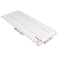 Rete a Doghe con 24 Doghe 80x200 cm