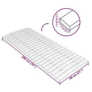 Rete a Doghe con 24 Doghe 80x200 cm