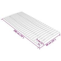 Rete a Doghe con 24 Doghe 90x200 cm