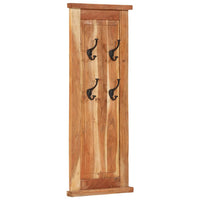 Appendiabiti 2 pz in Legno Massello di Acacia 38x100 cm 337854