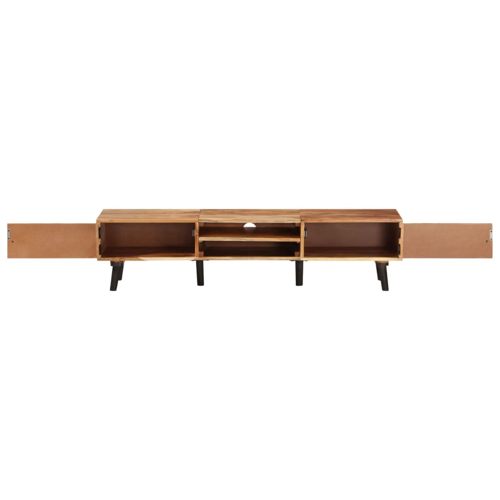 Mobile Porta TV-Mobile per TV-Credenza TV 145x35x35 cm in Legno Massello di Acacia
