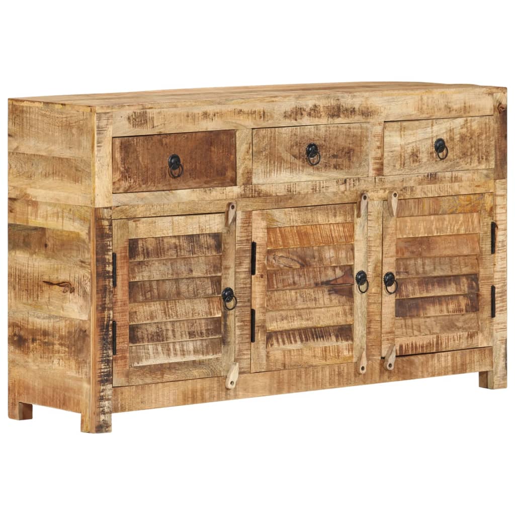 Credenza cassettiera cassettiera mobile contenitore organizer cucina soggiorno soggiorno 110 x 30 x 65 cm legno massello di mango marrone 02_0029510