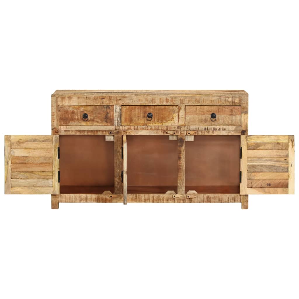 Credenza cassettiera cassettiera mobile contenitore organizer cucina soggiorno soggiorno 110 x 30 x 65 cm legno massello di mango marrone 02_0029510