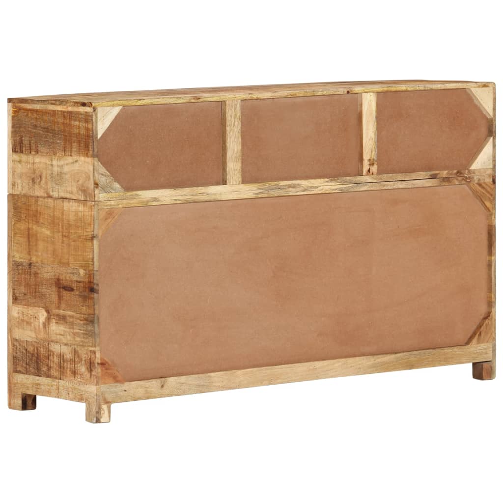 Credenza cassettiera cassettiera mobile contenitore organizer cucina soggiorno soggiorno 110 x 30 x 65 cm legno massello di mango marrone 02_0029510