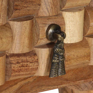 Scrivania 110x50x76 cm in Legno Massello di Acacia 338434