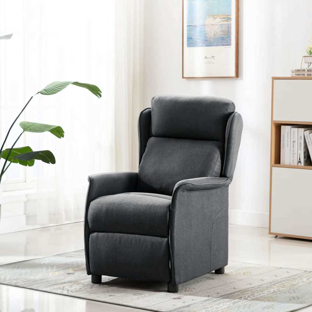Poltrona Recliner  Grigio Scuro Tessuto 340153