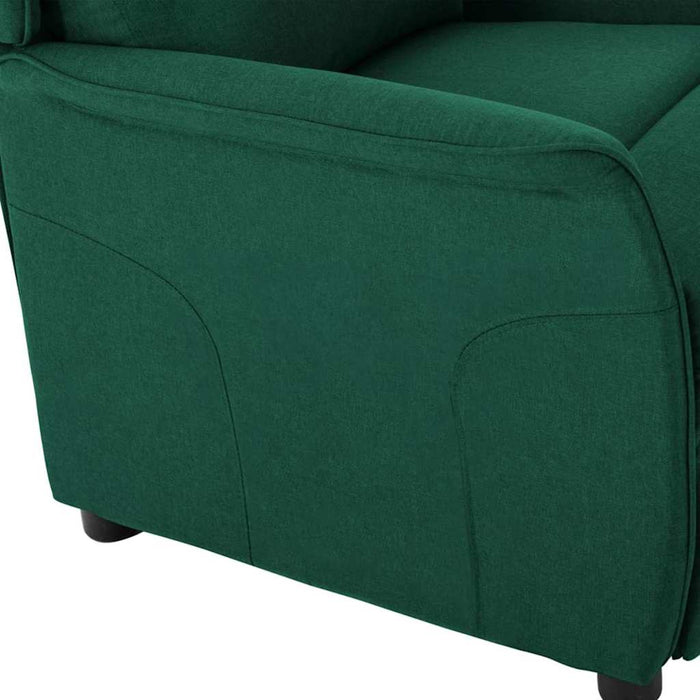 Poltrona Recliner  Verde Scuro in Tessuto 340158