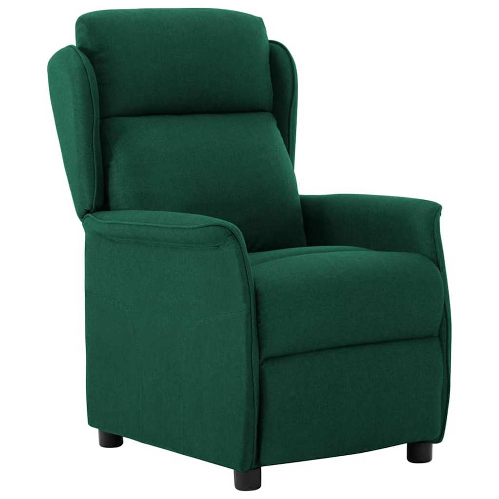 Poltrona Recliner  Verde Scuro in Tessuto 340158