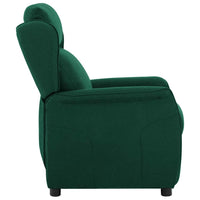 Poltrona Recliner  Verde Scuro in Tessuto 340158