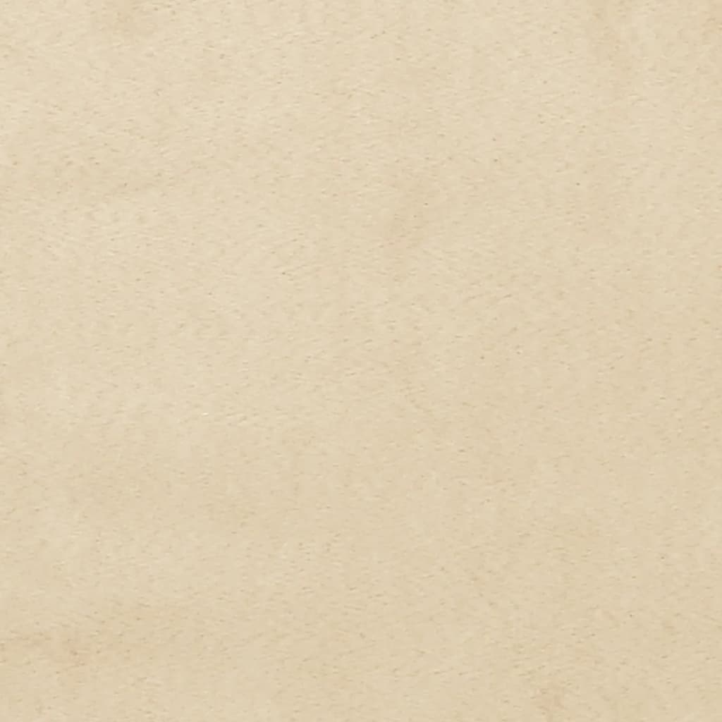 vidaXL Poltrona Reclinabile Crema in Tessuto di Microfibra