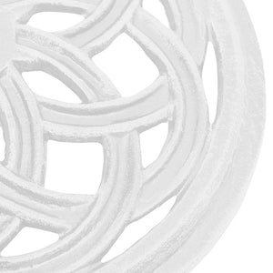 Base per Ombrellone Bianca 44x44x31 cm in Ghisa 317757