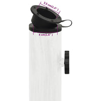 Base per Ombrellone Bianca 44x44x31 cm in Ghisa 317757