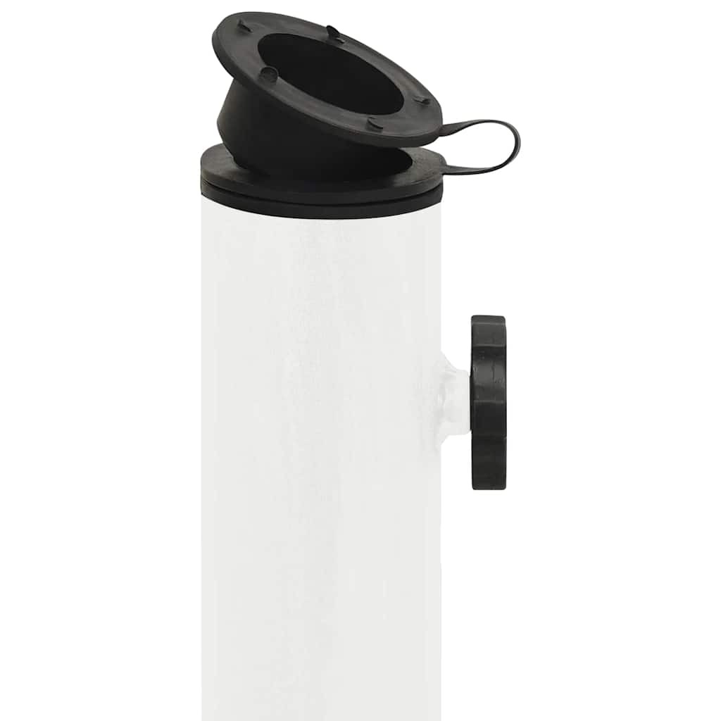 Base per Ombrellone Bianca 44x44x31 cm in Ghisa 317761