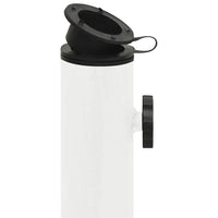 Base per Ombrellone Bianca 44x44x31 cm in Ghisa 317761