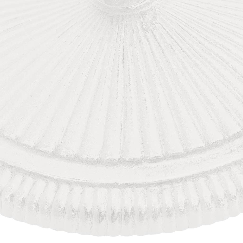 Base per Ombrellone Bianca 45x45x30 cm in Ghisa 317770